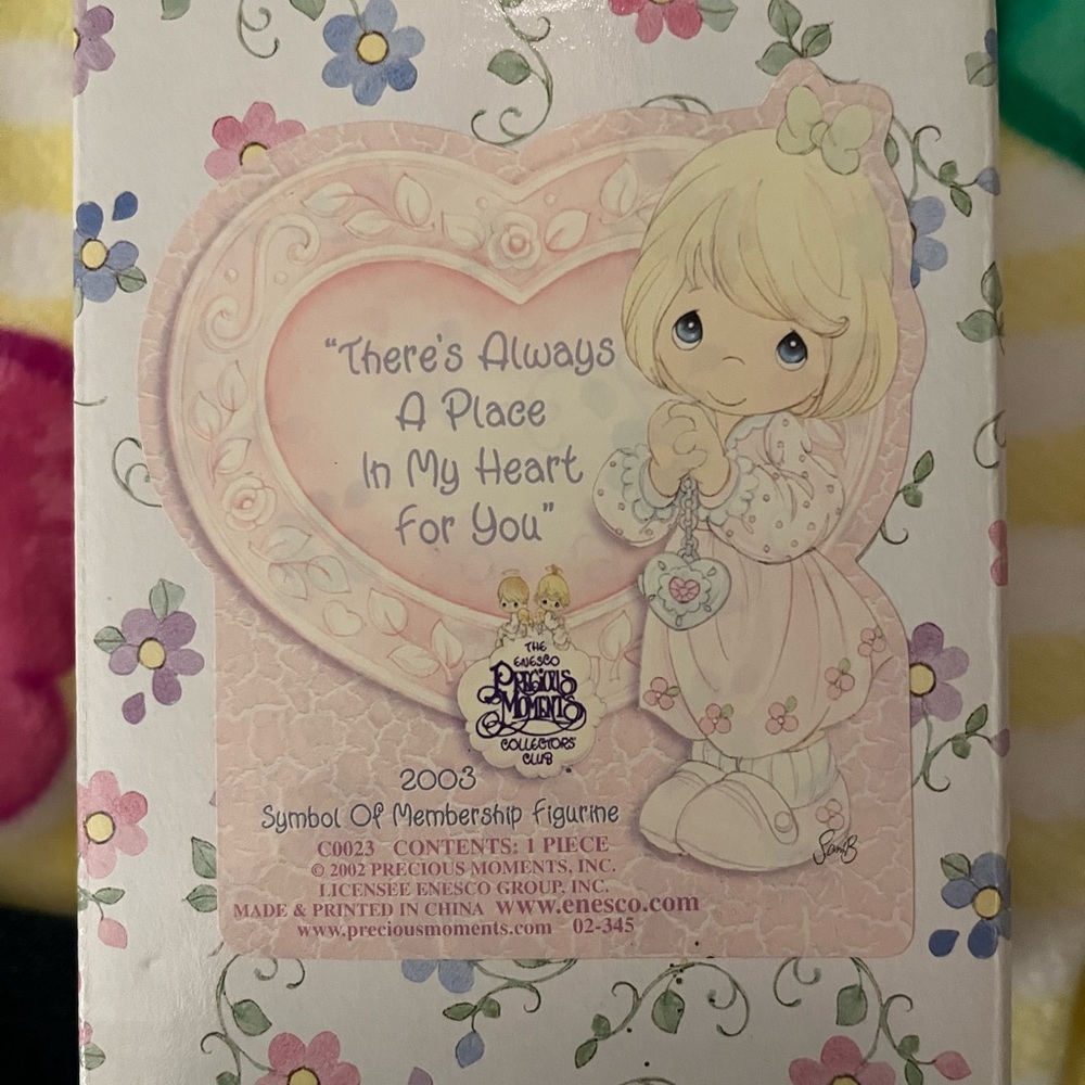 Precious Moments Heartfelt Figurine in Pink and Cream (Locket)